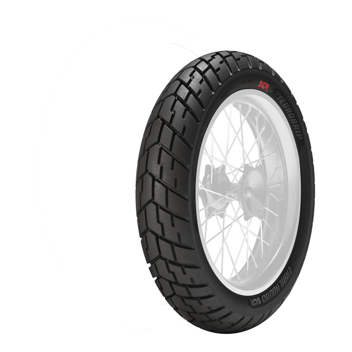 Eurogrip Trailhound SCR 130/70-18 Rear Tubeless Tyre (63H Rating)