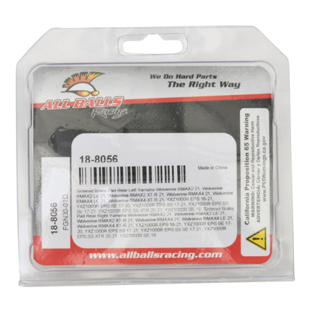 All Balls Racing Sintered Brake Pads (18-8056)