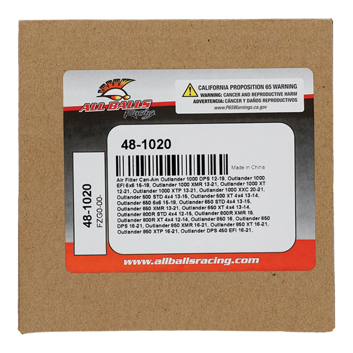 All Balls Racing Air Filter (48-1020)