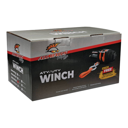 All Balls 4 Bolt Winch 4500lb with 33ft Steel Wire