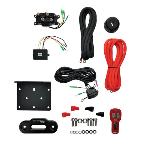 ALL BALLS 4 BOLT WINCH 6000LB with 33FT SYNTHETIC ROPE