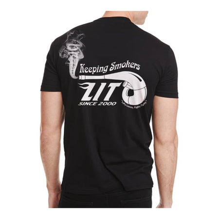 Bolt Keep Smokers Lit T-Shirt - Black (2XL)
