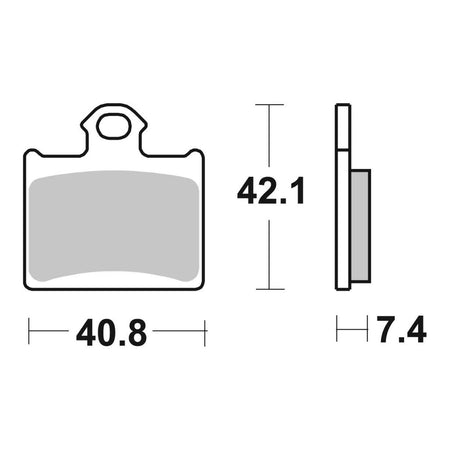 Brembo Prime Brake Pad Sinter Rear 07GR16SD