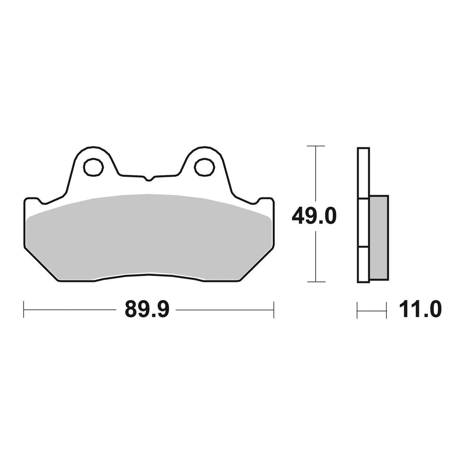 Brembo Prime Brake Pad Sinter Rear 07HO10SP