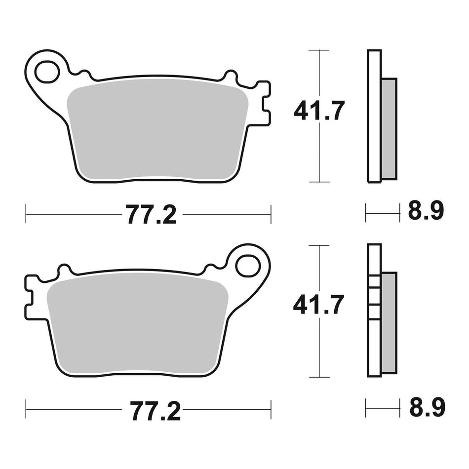 Brembo Prime Brake Pad Sinter Rear 07HO59SP
