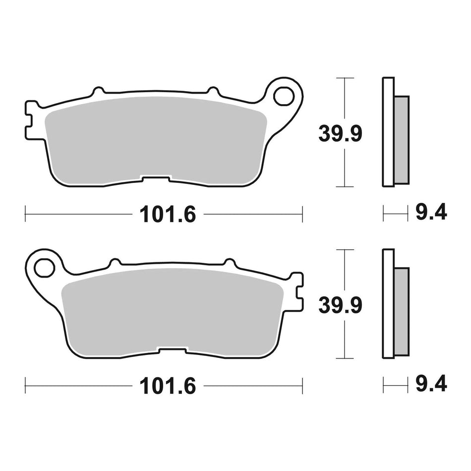Brembo Prime Brake Pad Sinter Rear 07HO60SP