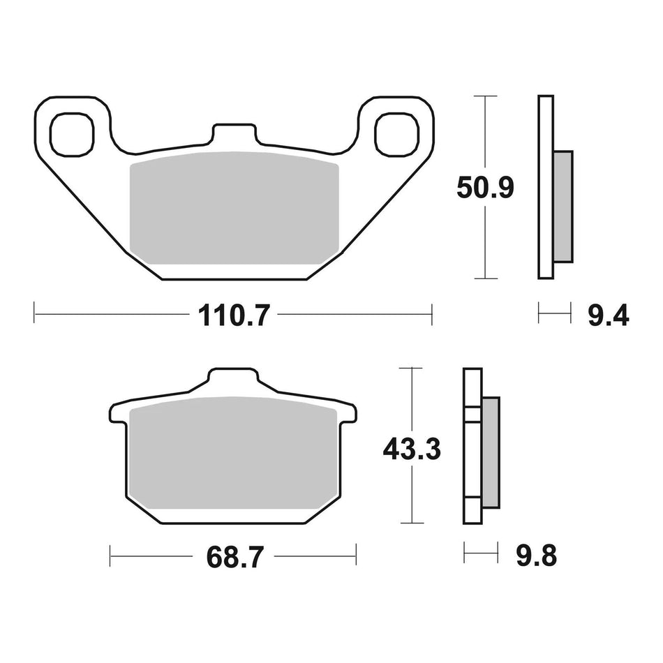 Brembo Prime Brake Pad Sinter Front 07KA08SA