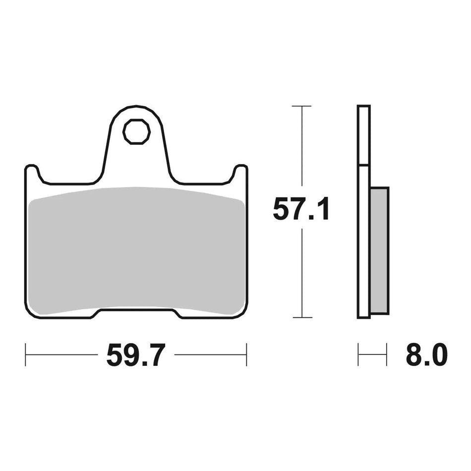 Brembo Prime Brake Pad Sinter Rear 07KA21SP