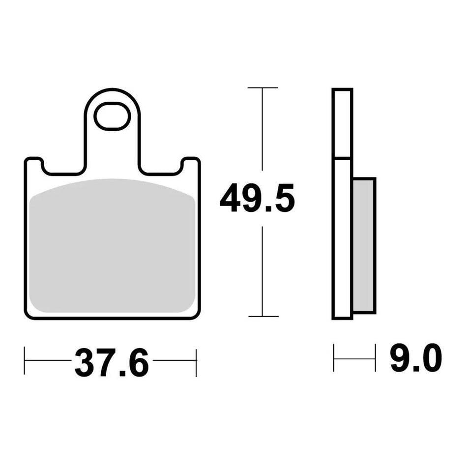 Brembo Xtra Brake Pad Sinter Front 07KA28SR