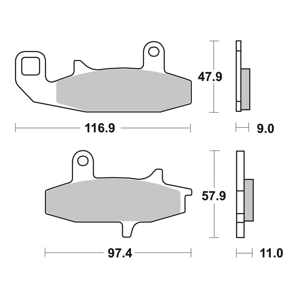Brembo Prime Brake Pad Sinter Front 07SU15SA
