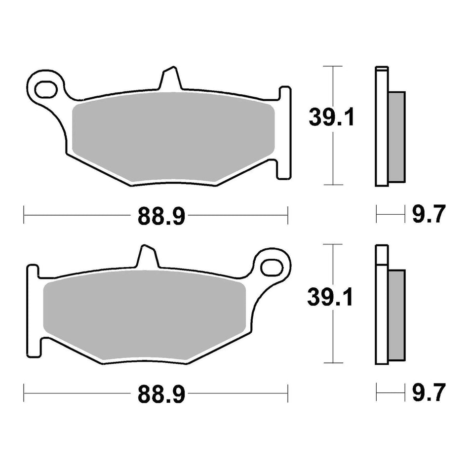 Brembo Prime Brake Pad Sinter Rear 07SU32SP