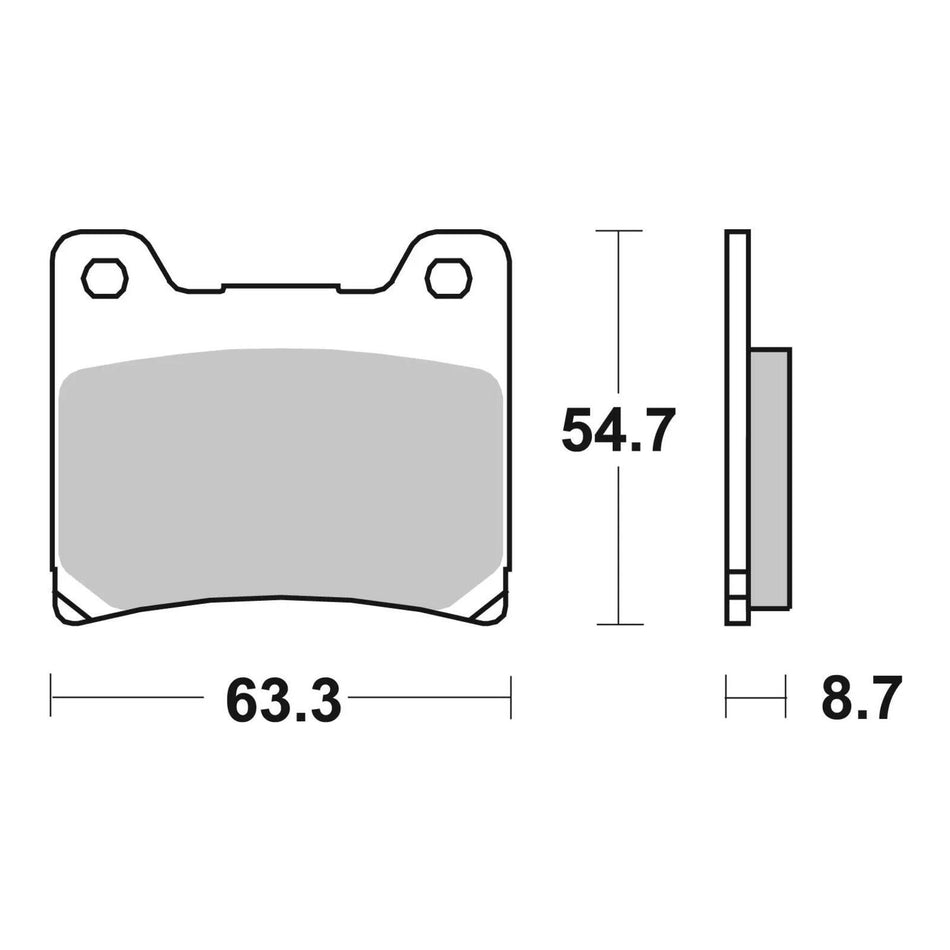 Brembo Prime Brake Pad Sinter Rear 07YA11SP