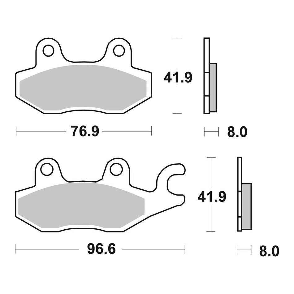 Brembo Prime Brake Pad Sinter Rear 07YA22SP