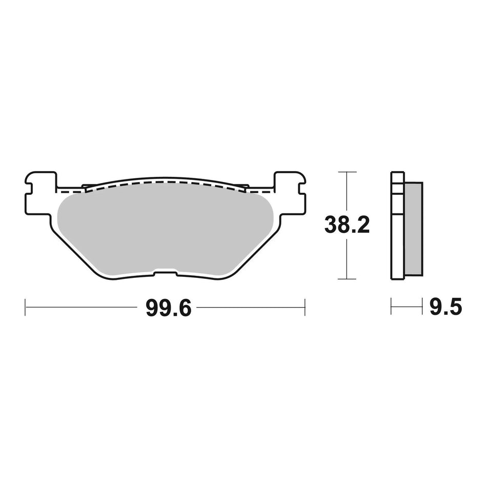 Brembo Prime Brake Pad Sinter Rear 07YA39SP