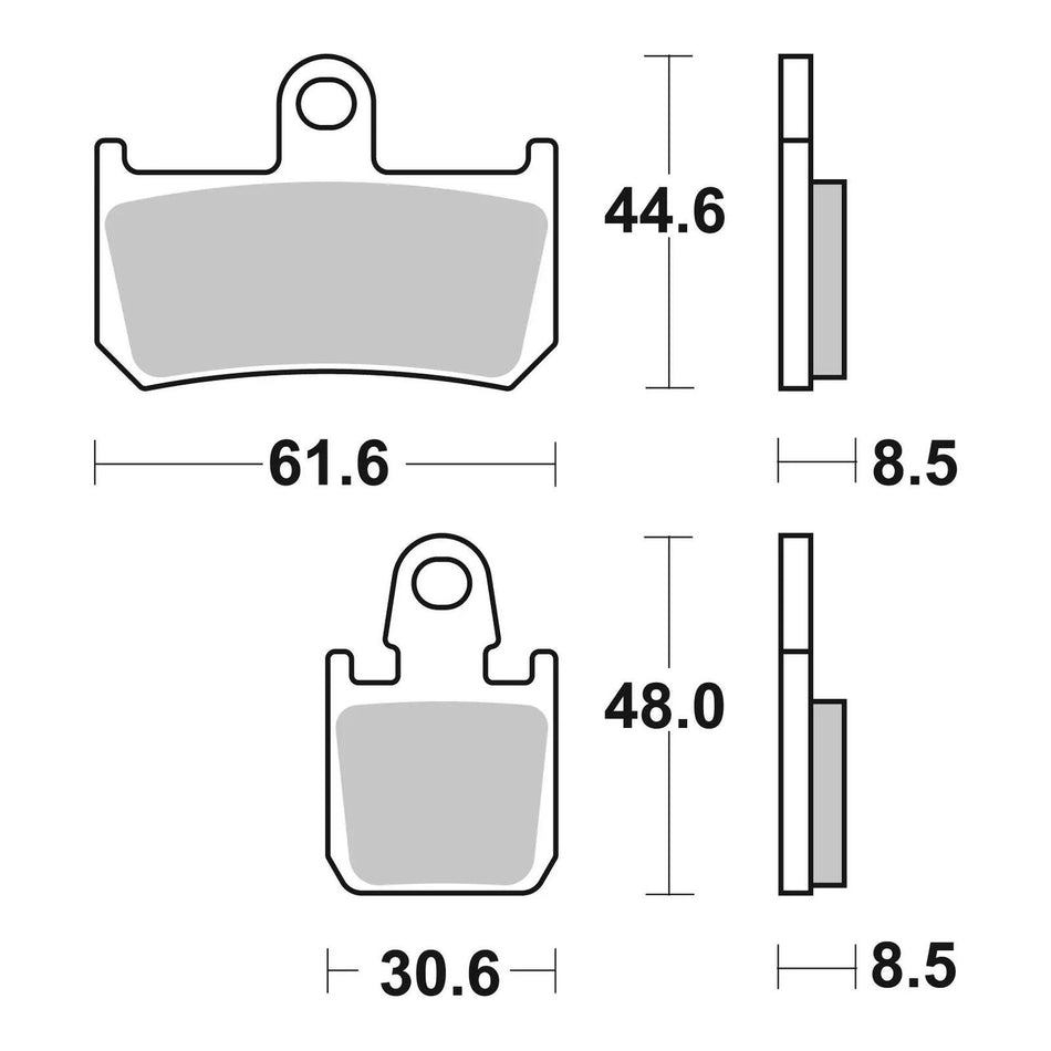 Brembo Prime Brake Pad Sinter Front 07YA46SA