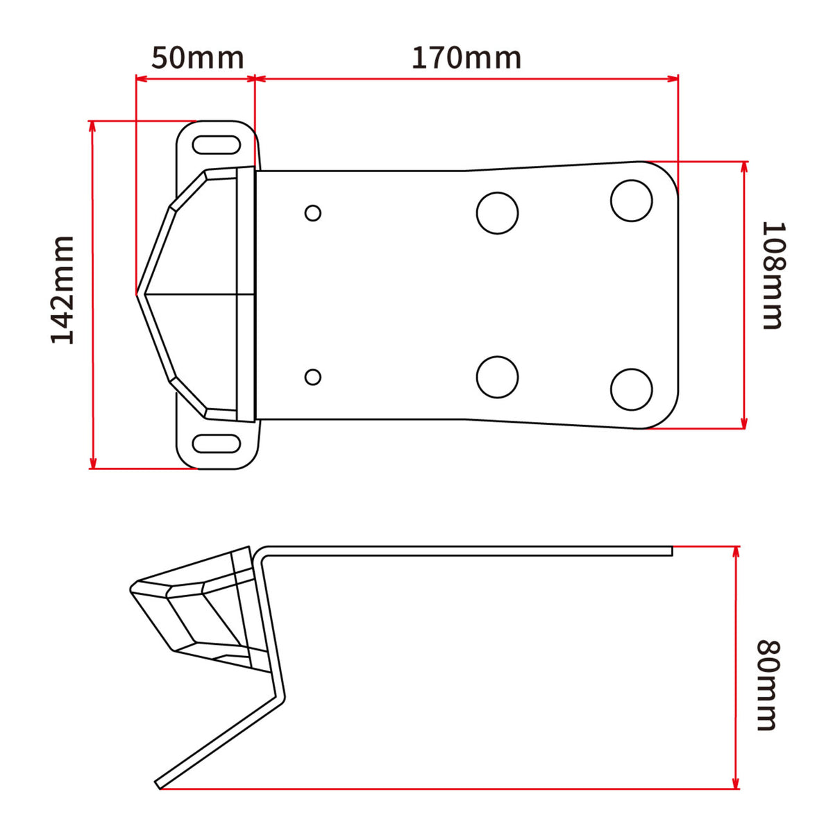 DRC Kawasaki KLX250 ‘08-’16 Edge 2 Aluminium Tail Light Holder