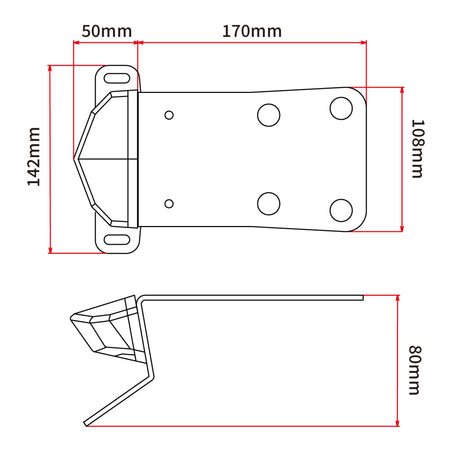 DRC Kawasaki KLX250 ‘08-’16 Edge 2 Aluminium Tail Light Holder