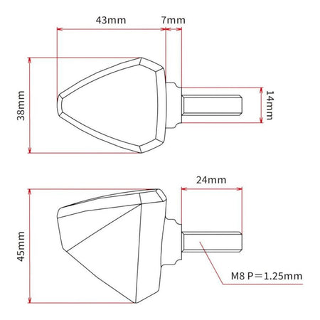 DRC 601 LED Flasher 12V - Orange (2 Pack)