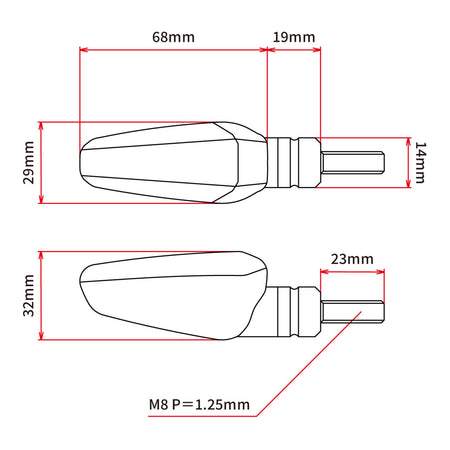 DRC 602 LED Flasher 12V (2 Pack) - Clear