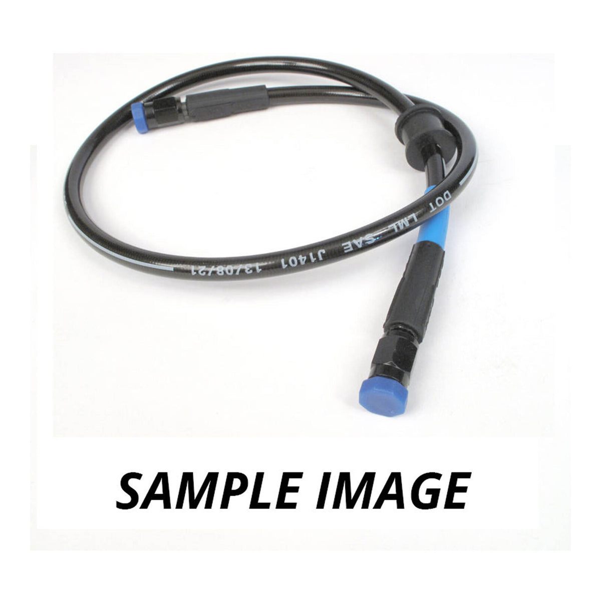Whites Premade Brake Line - 1150mm - (Dark Smoke)