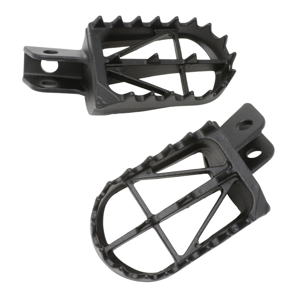 Zeta Wide Chromoly Mid Foot Pegs - Kawasaki KLX110 / KLX110L / Suzuki DR-Z50 / D