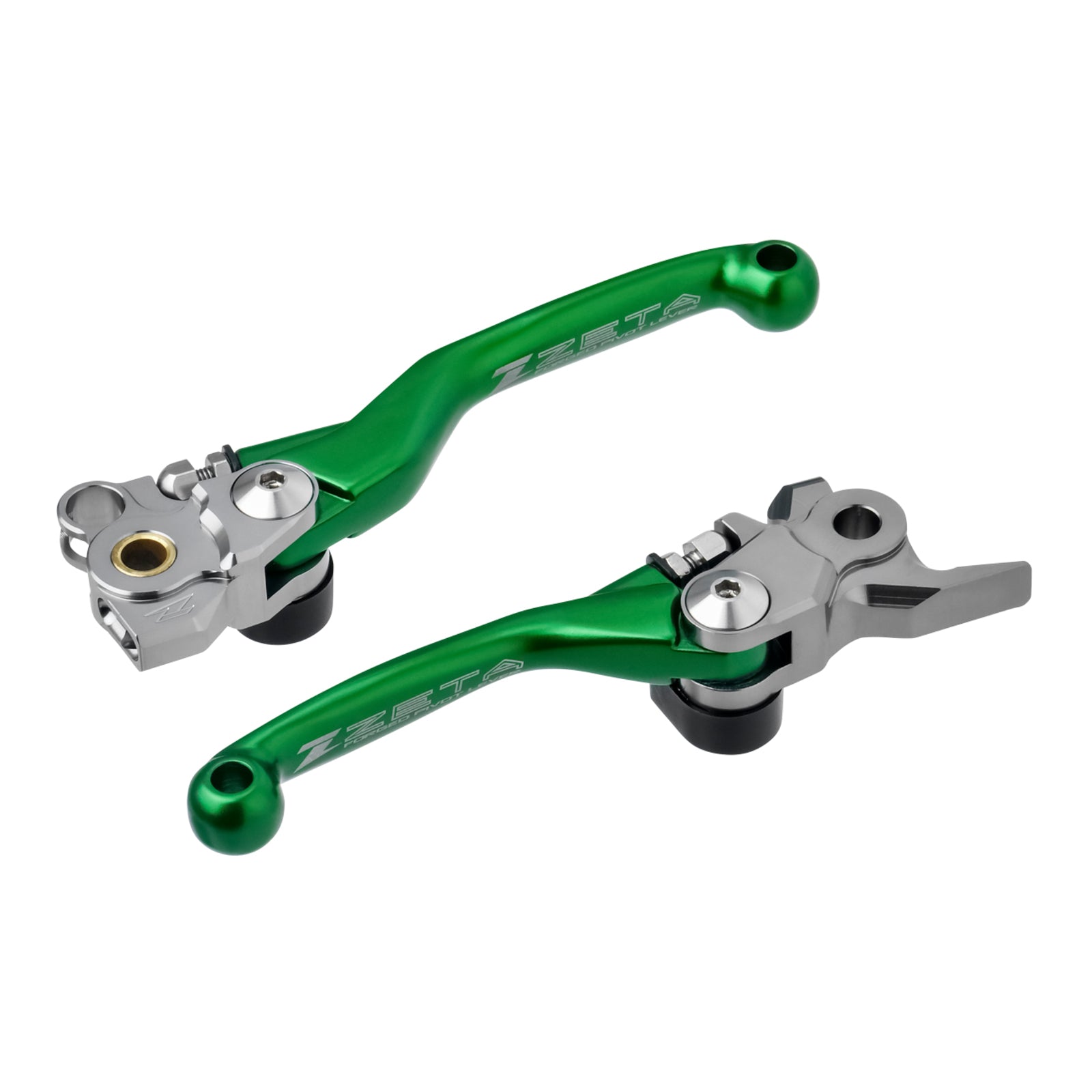 Zeta Pivot Lever Set FP- Kawasaki KX450F '24- - Green