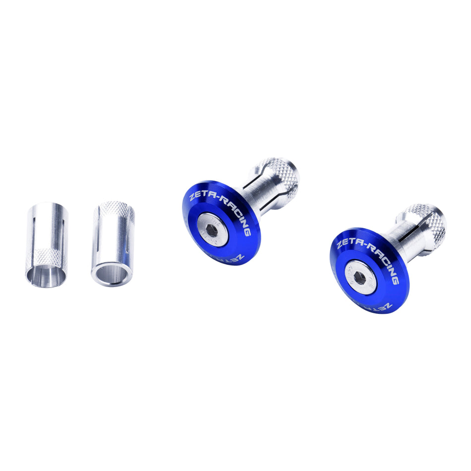 Zeta Bar End Plugs 29mm (2 Pack) - Blue