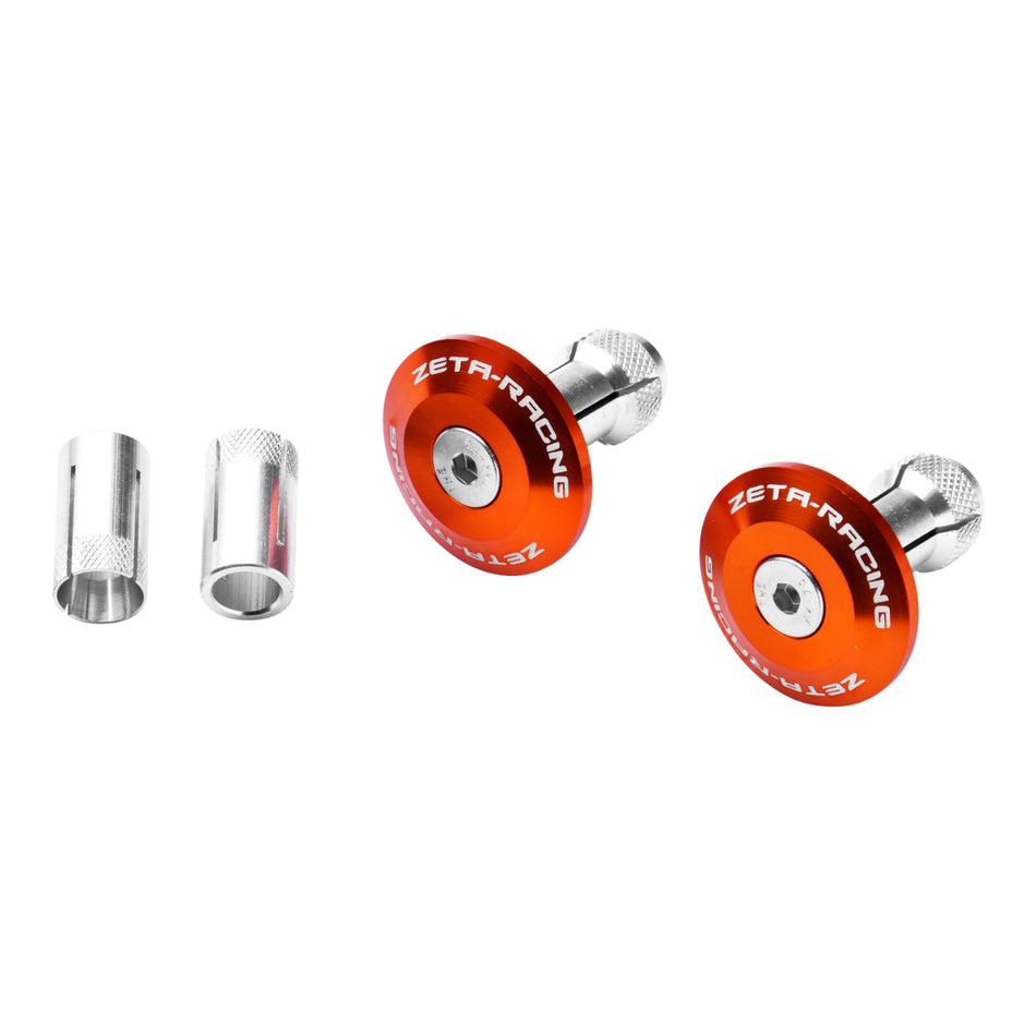 Zeta Bar End Plugs 35mm (2 Pack) - Orange