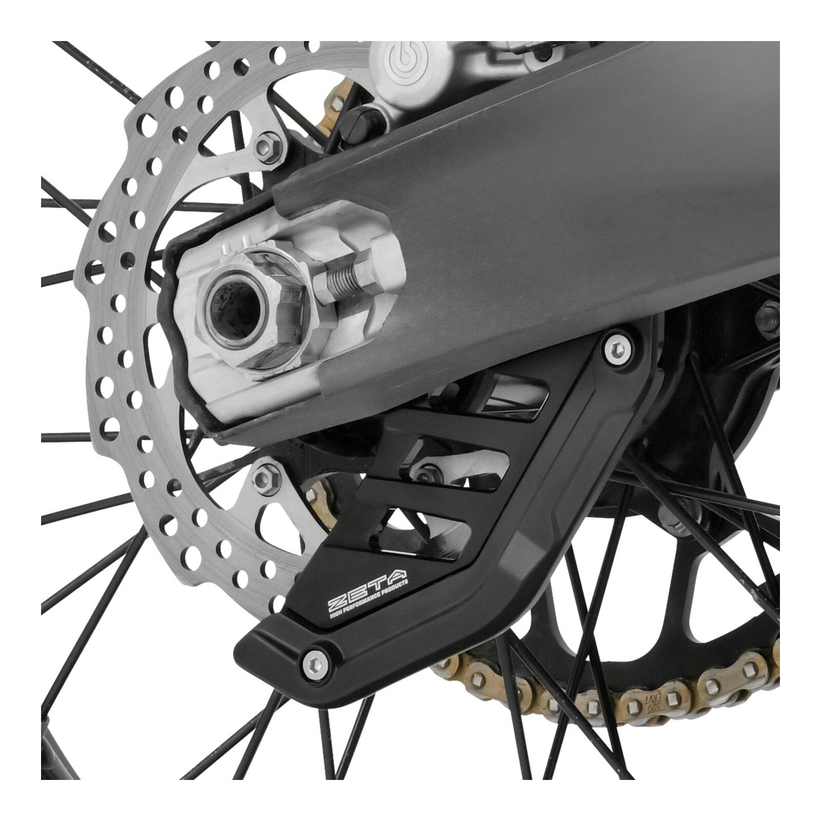 Zeta Rear Brake Disc Guard- Assorted KTM, Husqvarna & GasGas Models - Black
