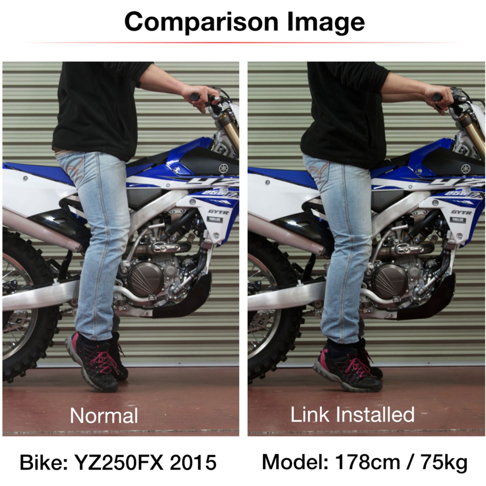 Zeta RSL Low Down Link -30mm - Yamaha YZ250F ('14-) / YZ450F ('10-) / WR250F / W