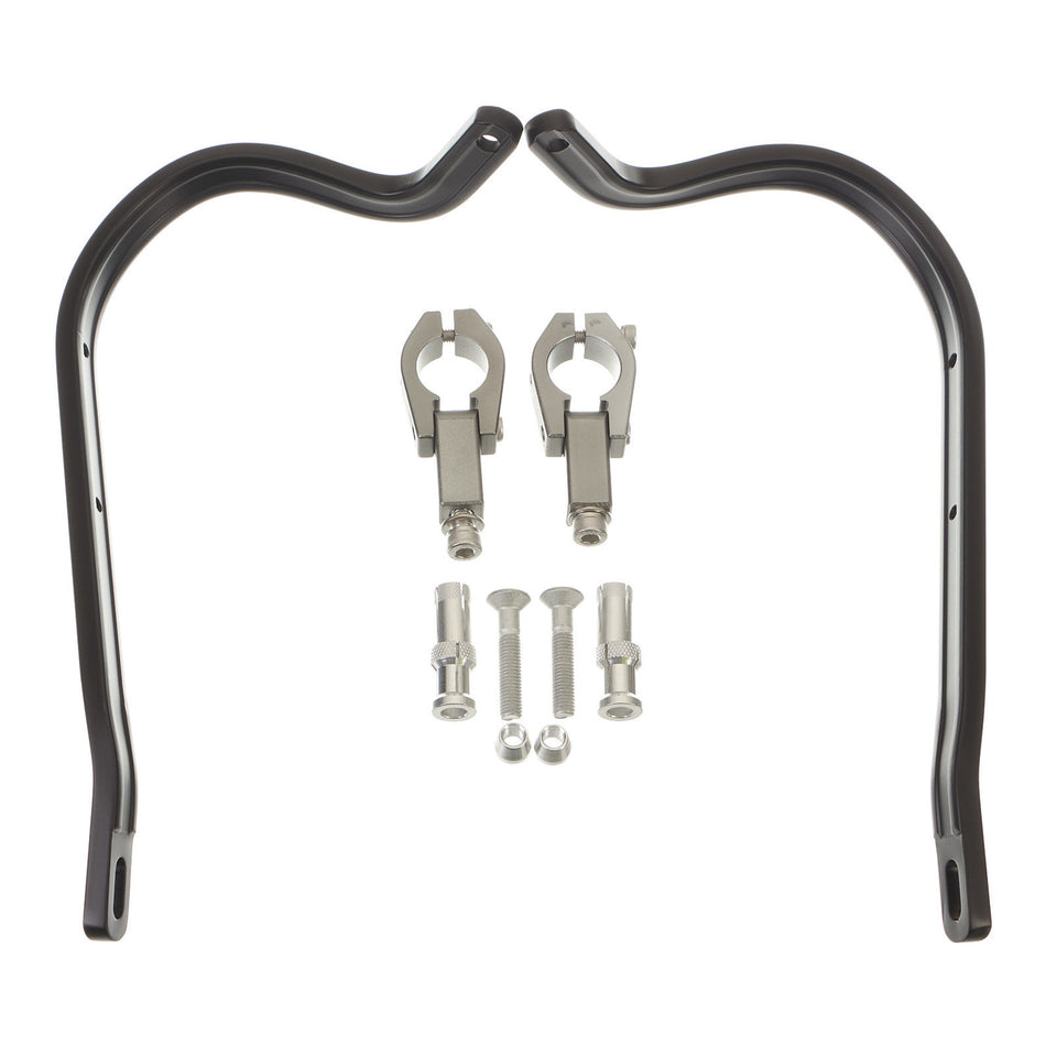 Zeta Armour Handguards Bent for 28.6mm Handlebars - Black