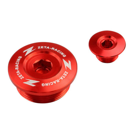 Zeta Engine Plug Set - Honda CRF250R ('18-) - Red