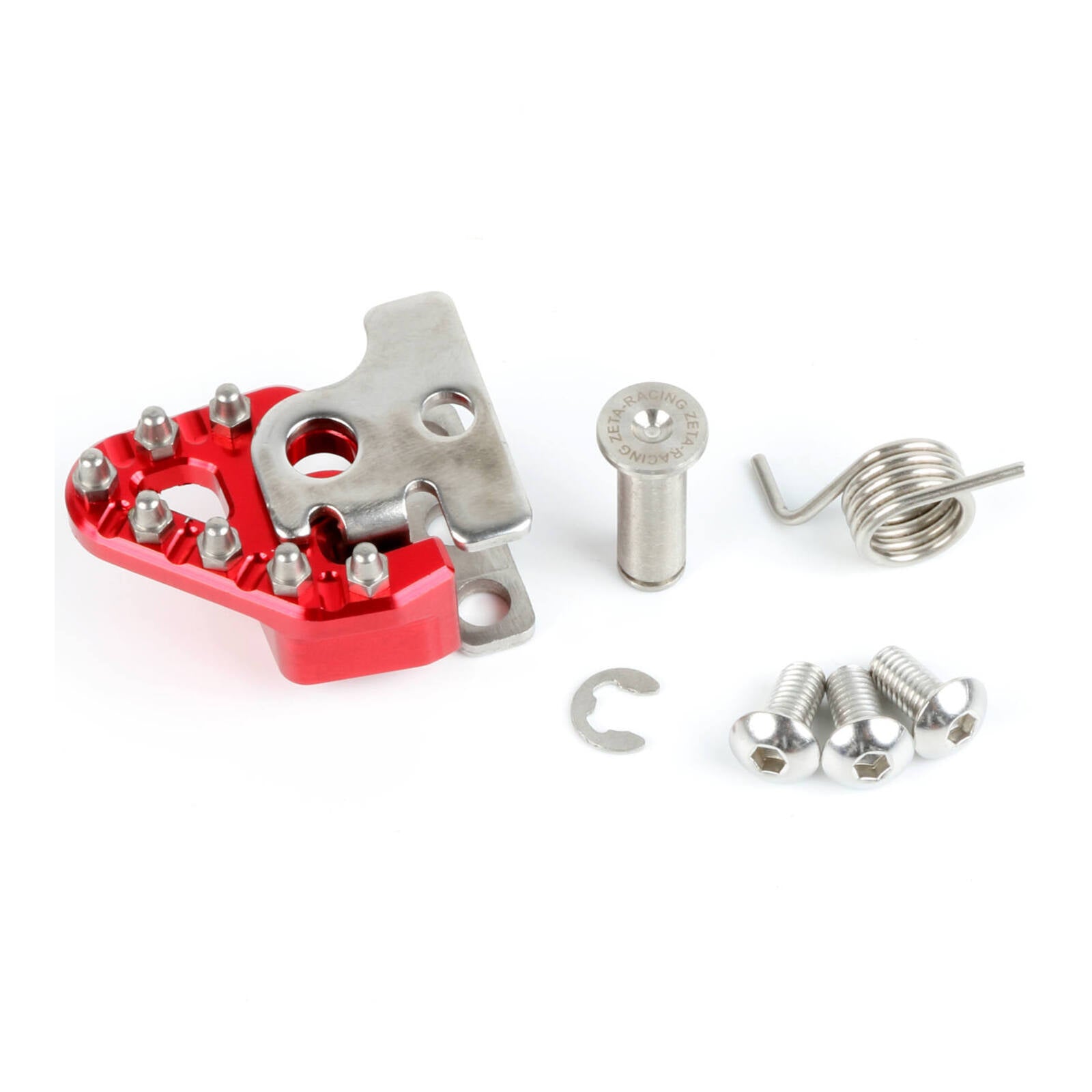 Zeta Trigger Brake Pedal Replacement Tip Set - Red