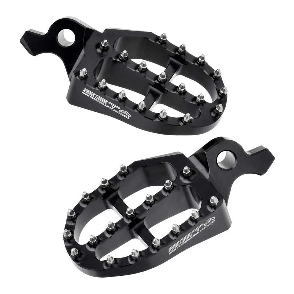 Zeta Aluminium Foot Pegs - Yamaha YZ ('23-) - Black
