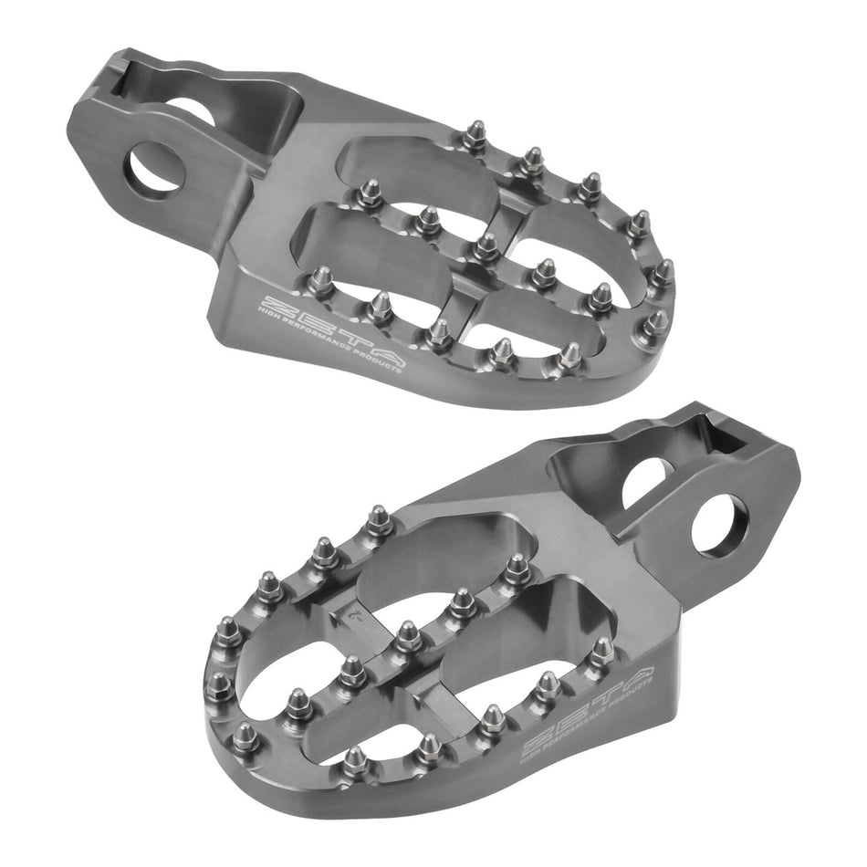 Zeta Aluminium Foot Pegs - Stark Varg - Titanium