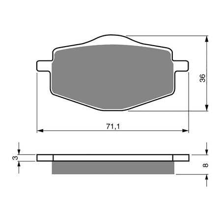 GOLDfren Brake Pads Sintered Sports GF018 - S3 (PH31)