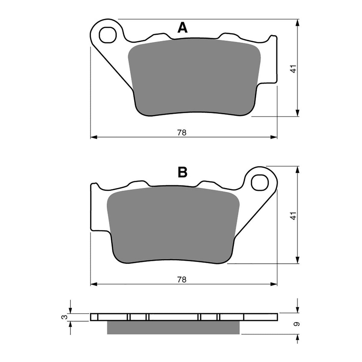 GOLDfren Brake Pads Off-Road Racing GF023 - K5 (PR166)