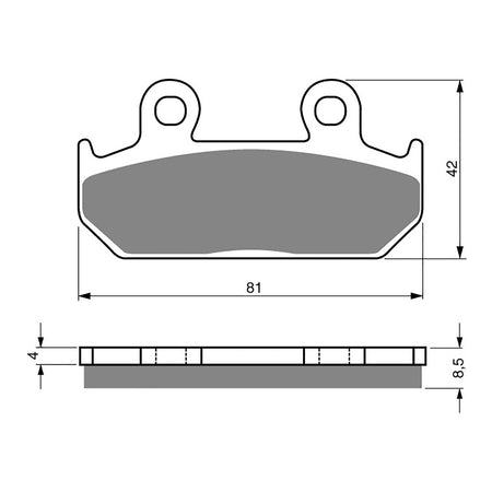 GOLDfren Brake Pads Sintered Sports GF025 - S3 (PH38)
