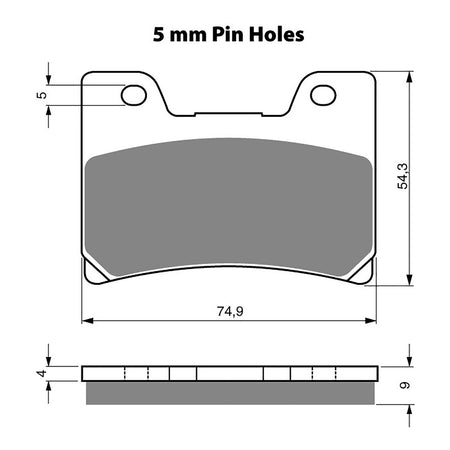 GOLDfren Brake Pads Sintered Sports GF028 - S3 (PH115)