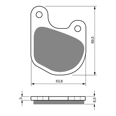 GOLDfren Brake Pads Sintered Sports GF059 - S3 (PH71)