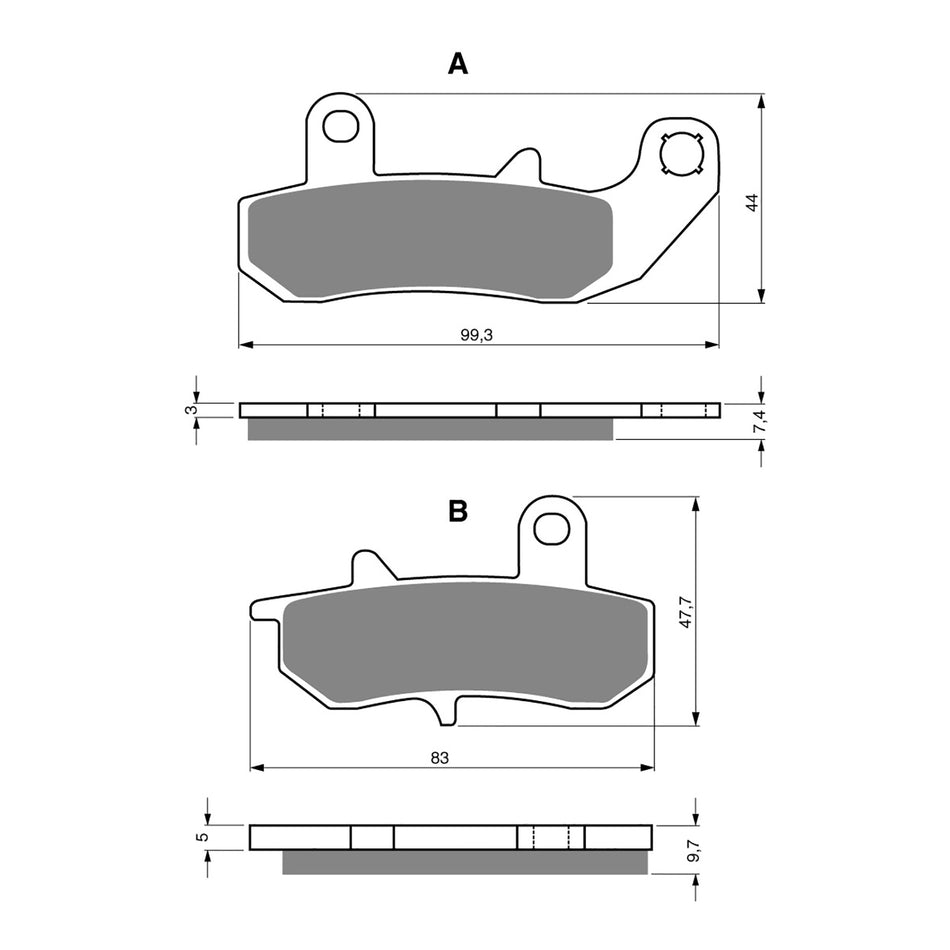 GOLDfren Brake Pads GF065 - K5