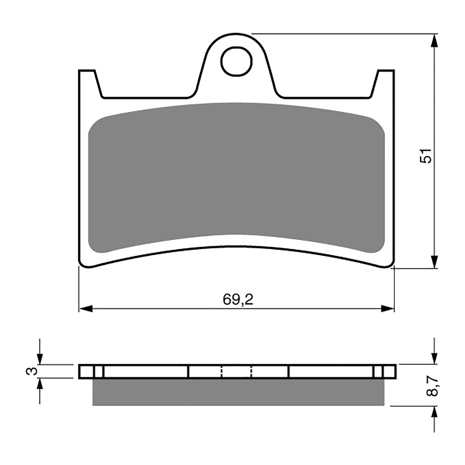 GOLDfren Brake Pads GF070 - S33