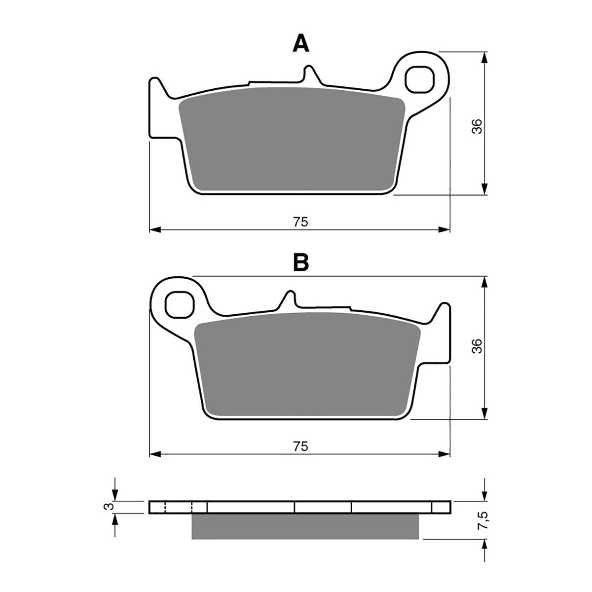 GOLDfren Brake Pads GF071 - S3