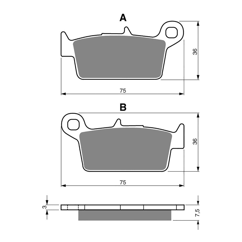 GOLDfren Brake Pads GF071 - S3