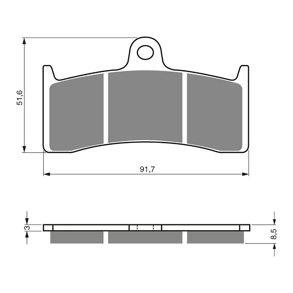 GOLDfren Brake Pads Sintered Sports GF126 - S3 ( PH230 )