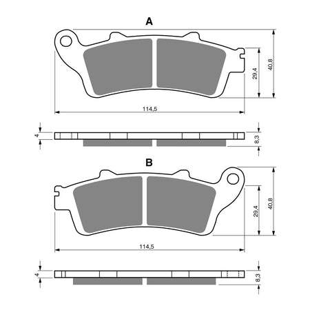GOLDfren Brake Pads Sintered Sports GF178 - S3 ( PH247 )