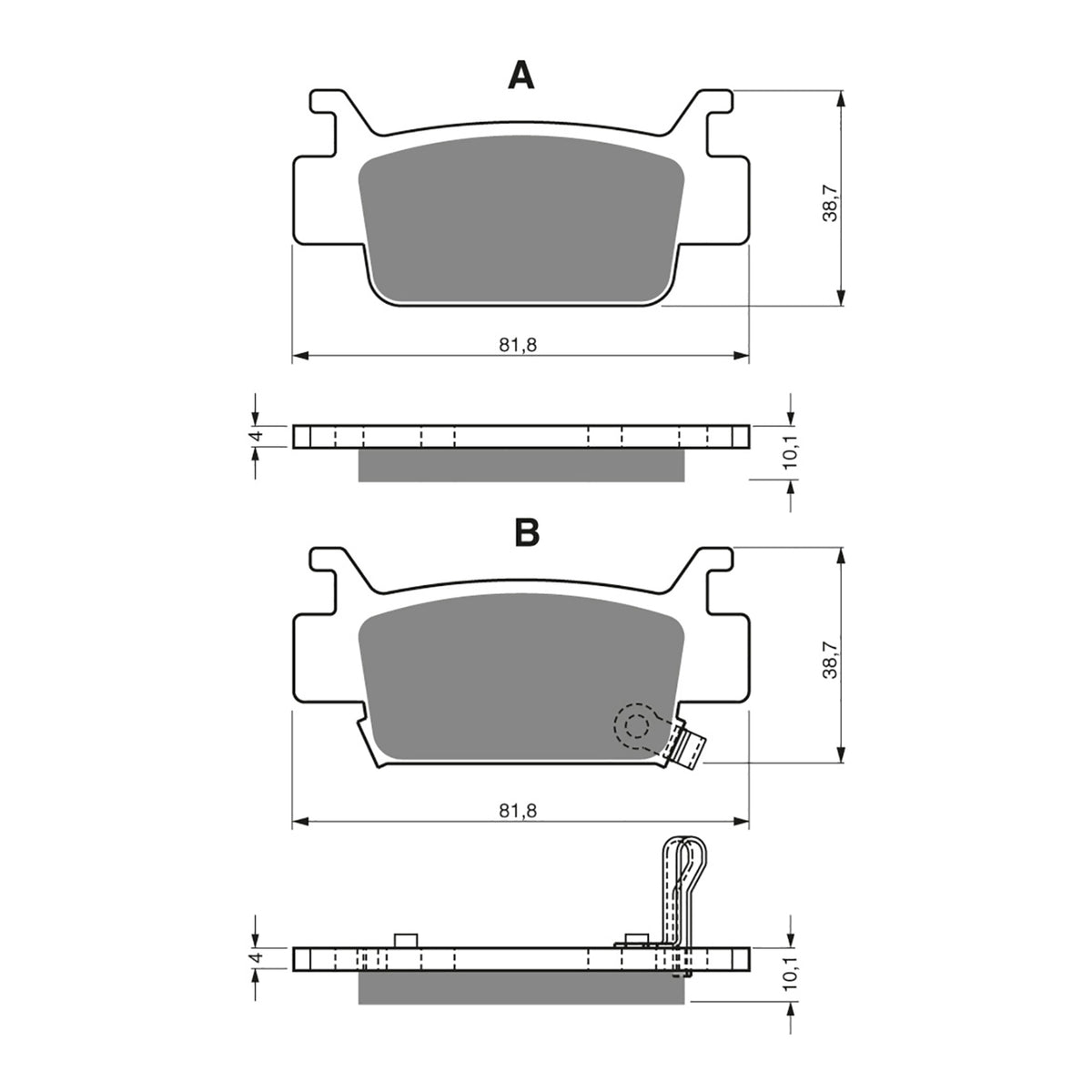GOLDfren Brake Pads Off-Road Racing GF240 - K5 ( PR354 )