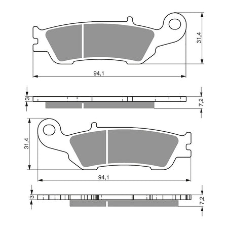 GOLDfren Brake Pads GF248 - S3