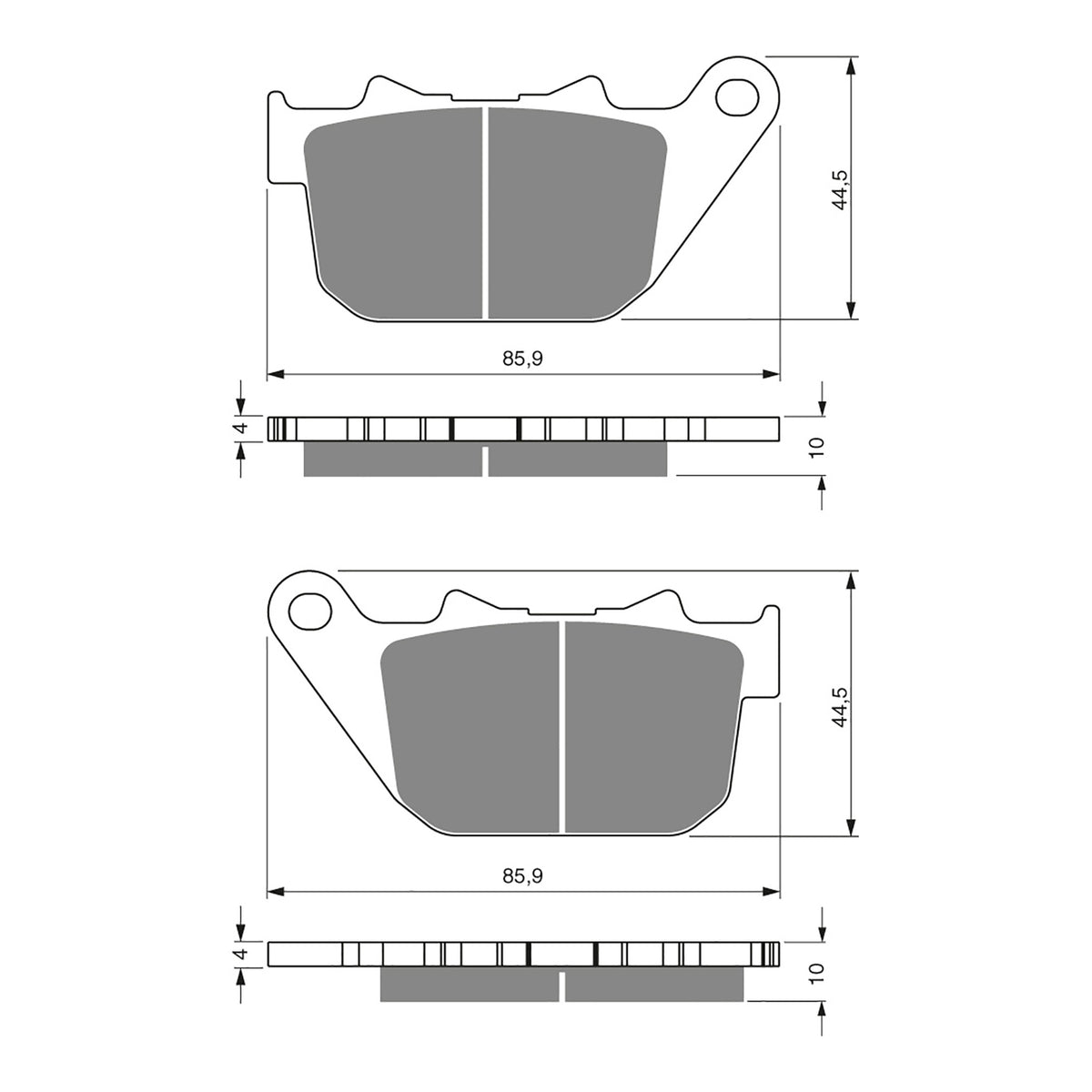 GOLDfren Brake Pads Sintered Sports GF274 - S3 ( PH339 )