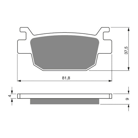 GOLDfren Brake Pads GF287 - S3
